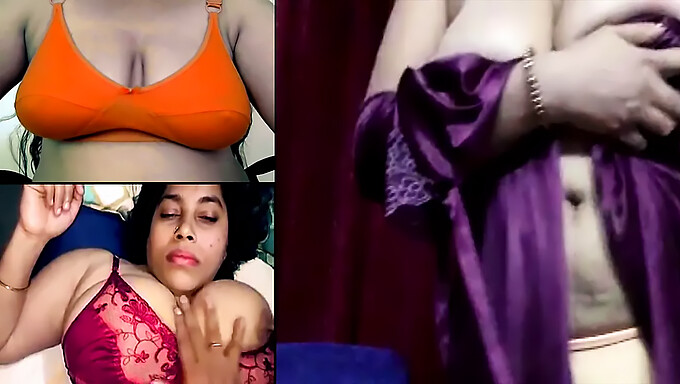 Desi Indiase Vixen Met Grote Tieten En Harde Tepels In Saree