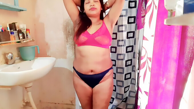 Indian Housewife Shows Off Short Hair And Bikini In Solo Video