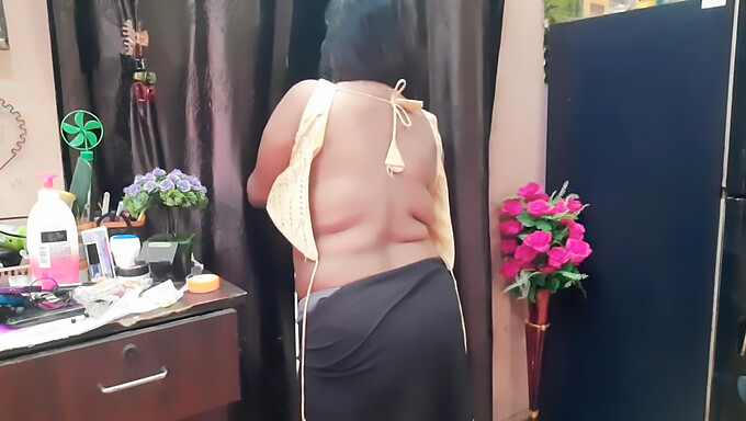 Indian Housewife In Short Hair And Bikini Shows Off Her Body