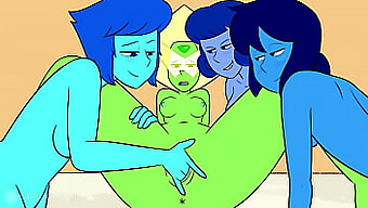 与steven和peridot在hentai视频中的卡通狂欢